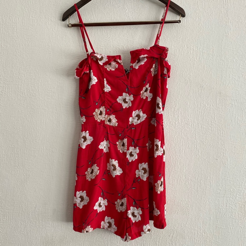 Brand New Red Olivaceous Romper